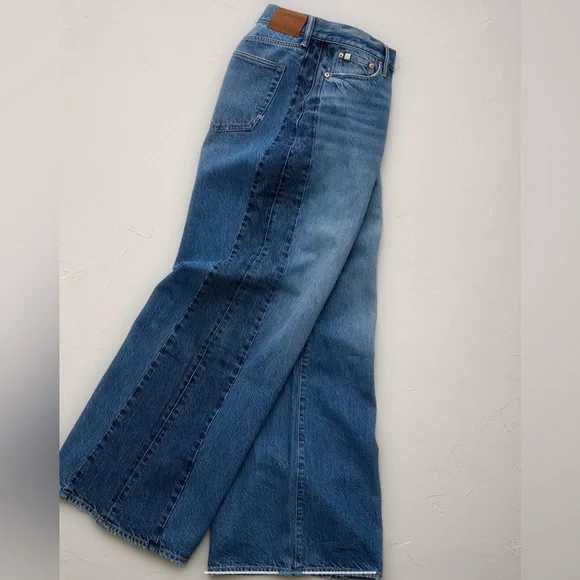 AE77 Premium Super Wide Side Stripe Jean - Picture 3 of 14